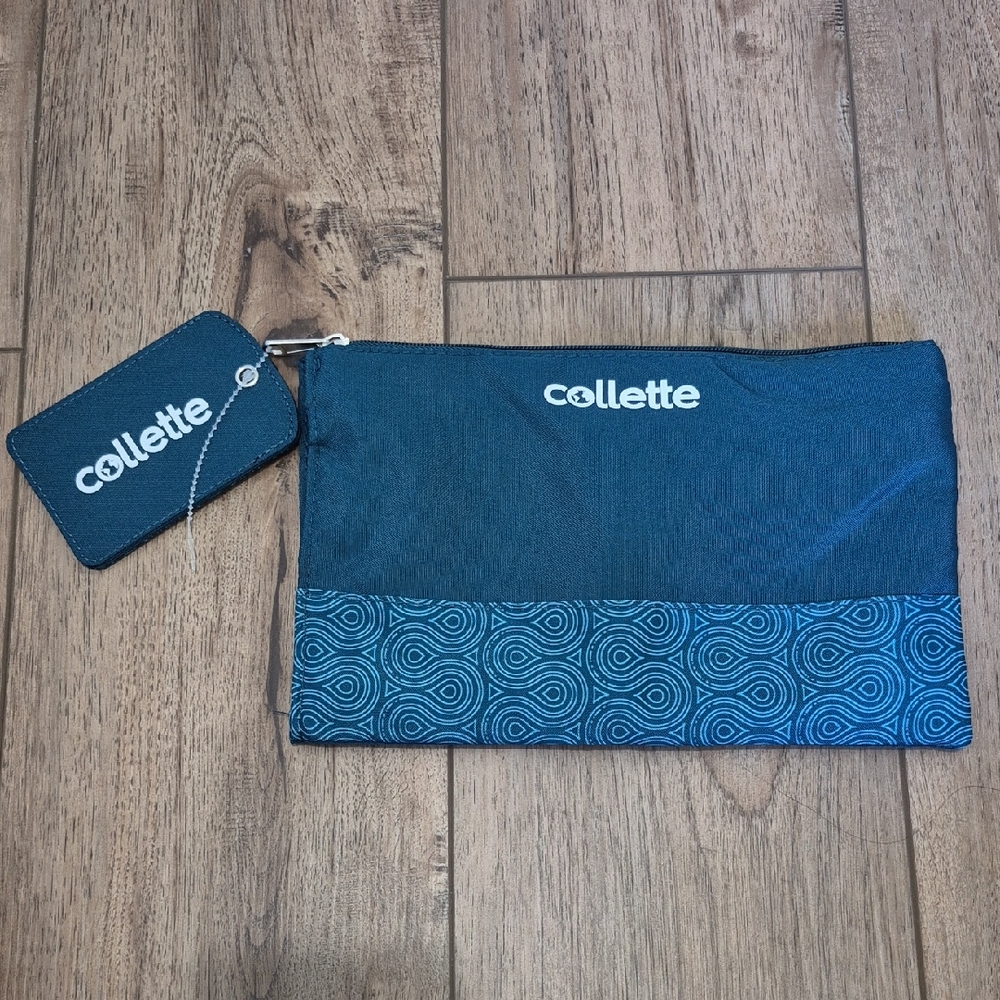NWOT Collette Travel Pouch with Matching Luggage ID Tag